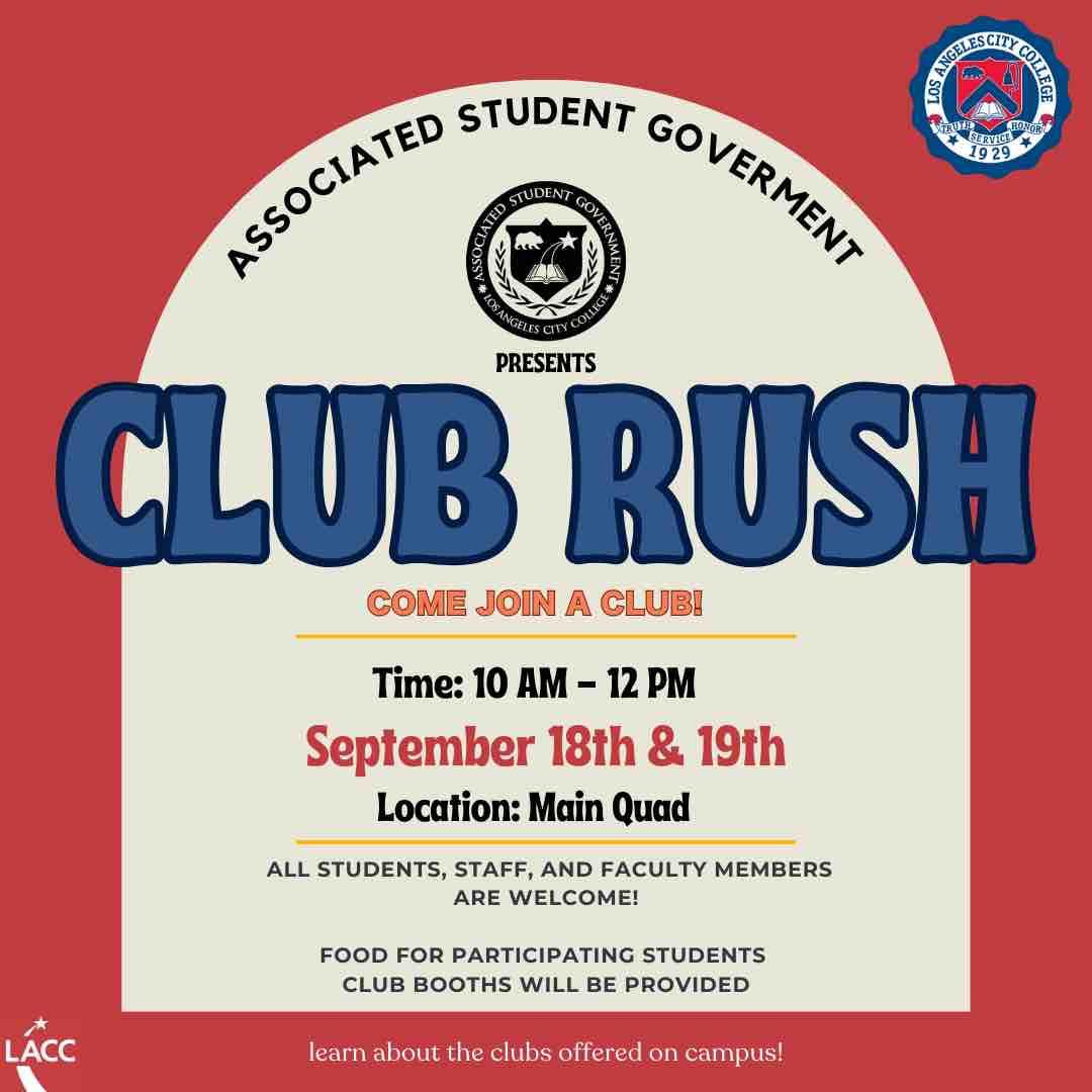 Club Rush Sept. 18 and 19