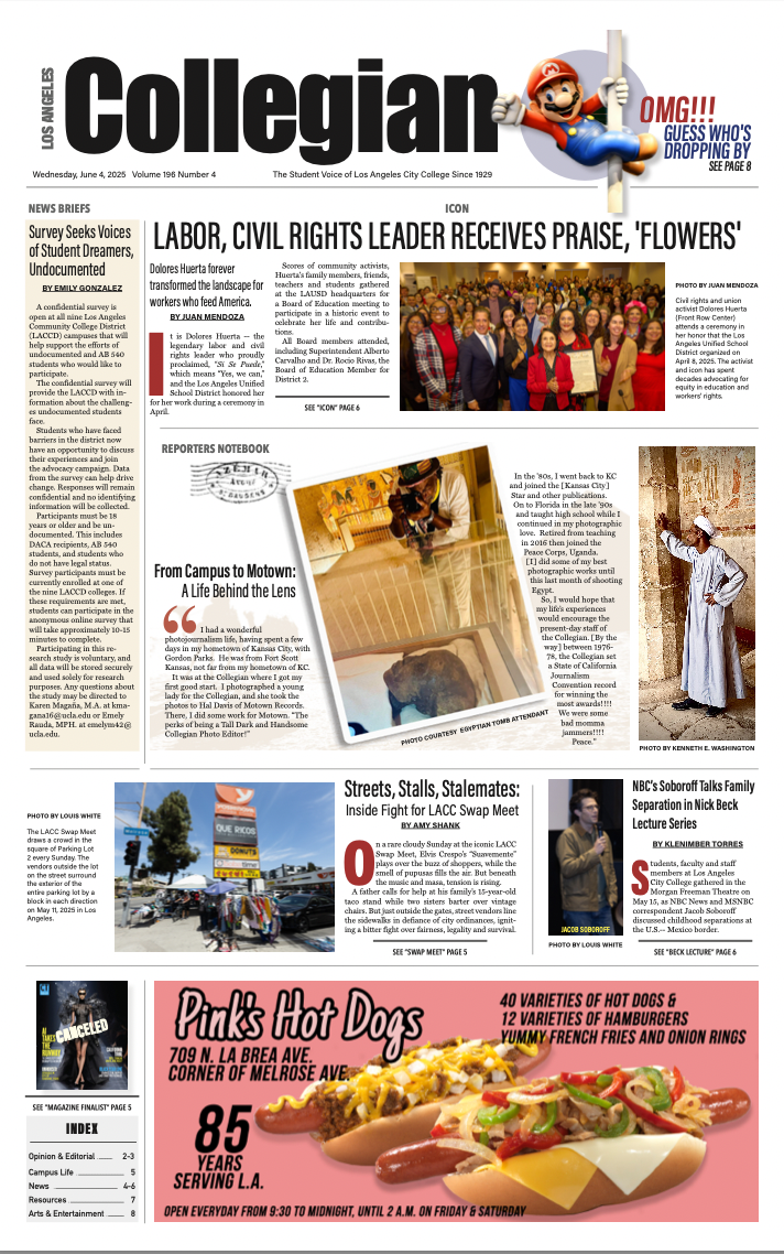 L.A. Collegian Front Page News